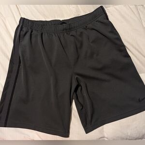 Nike Men's dark gray athletic shorts, size large